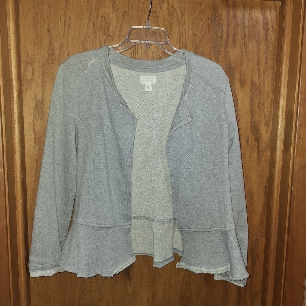 🌟 Caslon open front peplum jacket size medium
